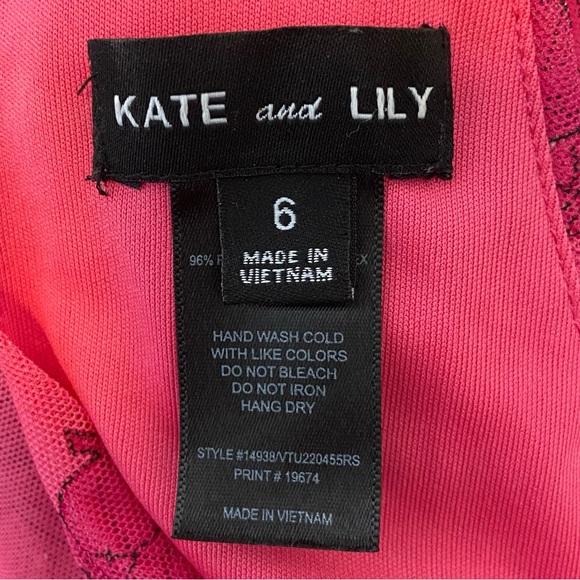 Kate and Lily Dress Maxi Tiered Halter Mock Neck Floral Belted Summer Wedding - Picture 7 of 8